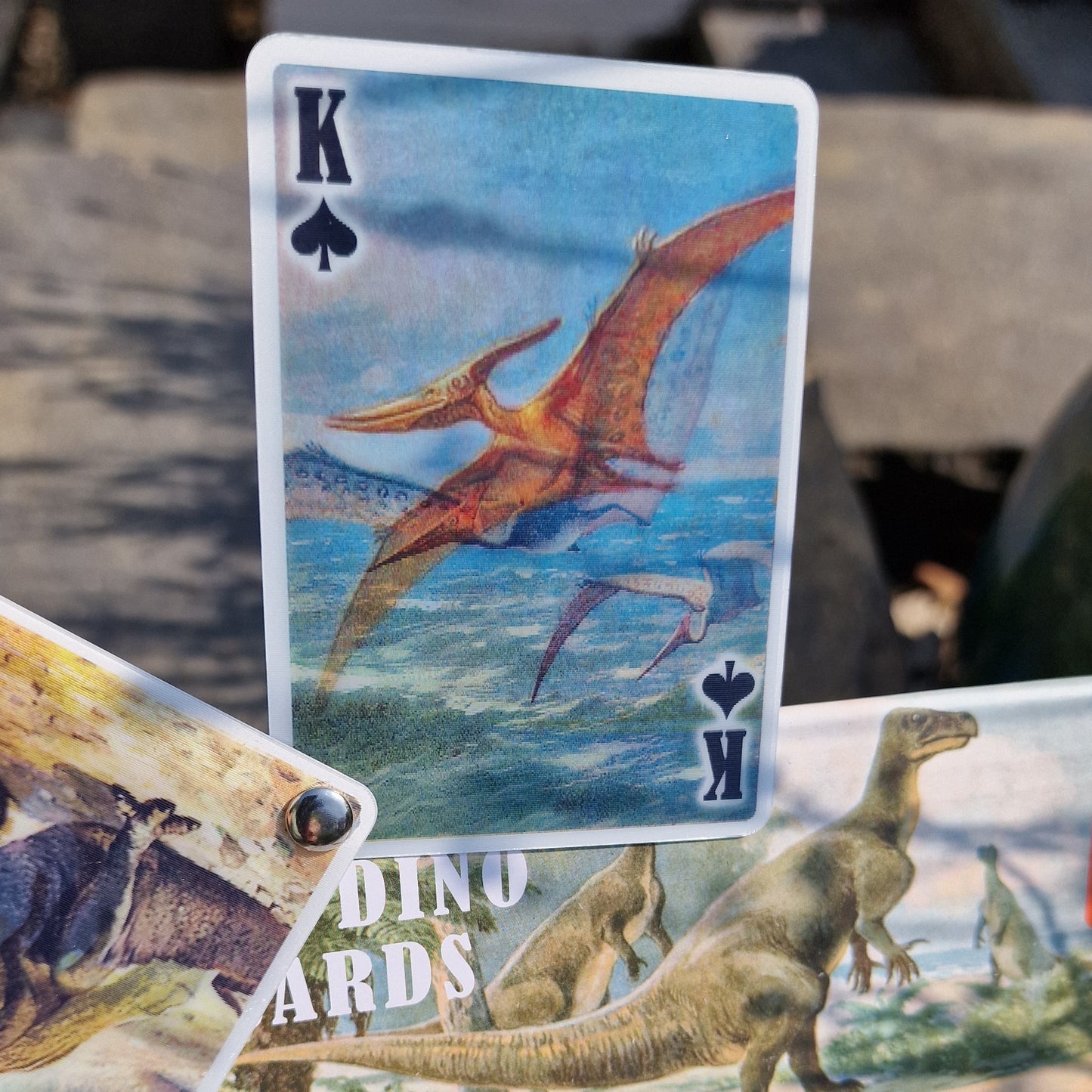 3D Dinosaur playing cards