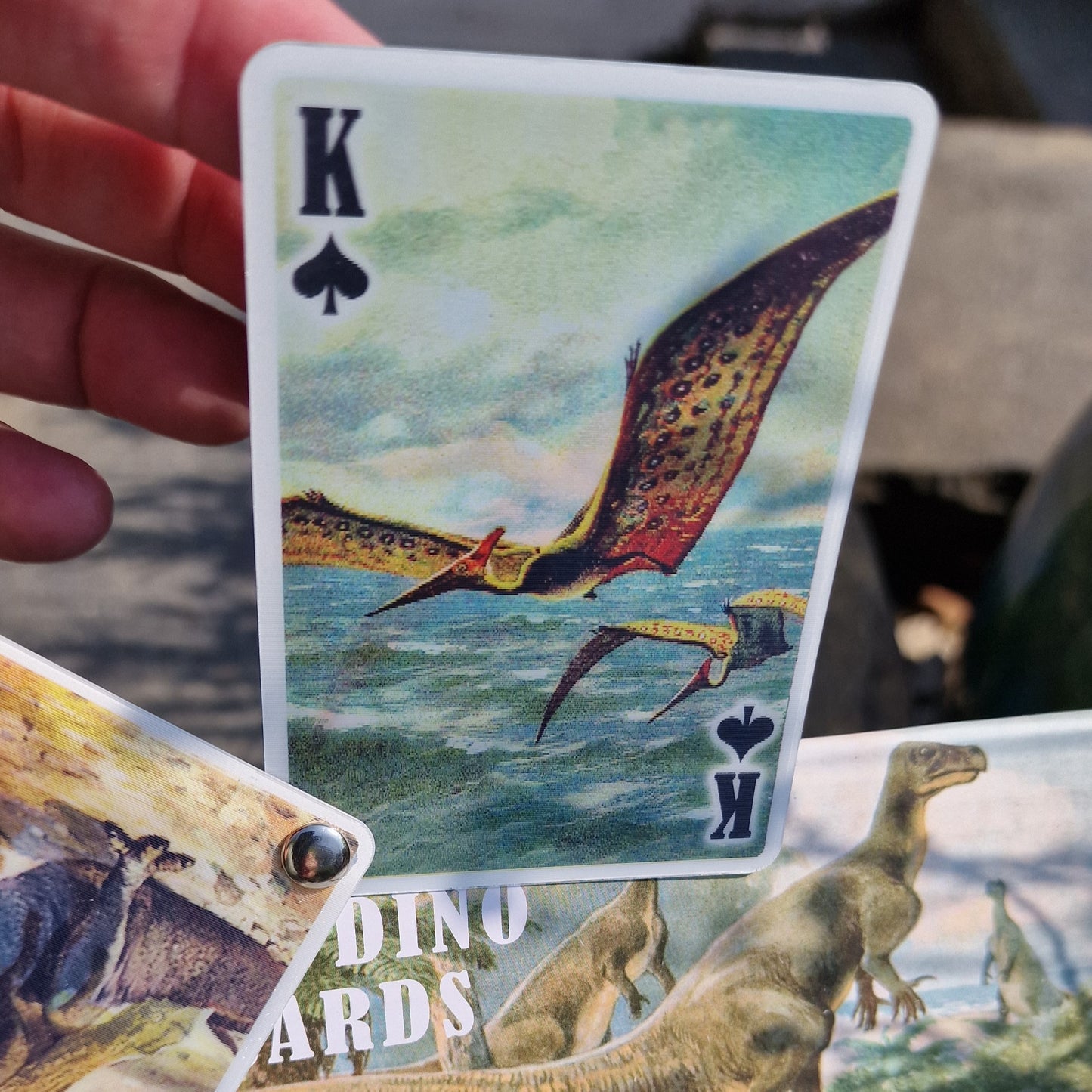 3D Dinosaur playing cards