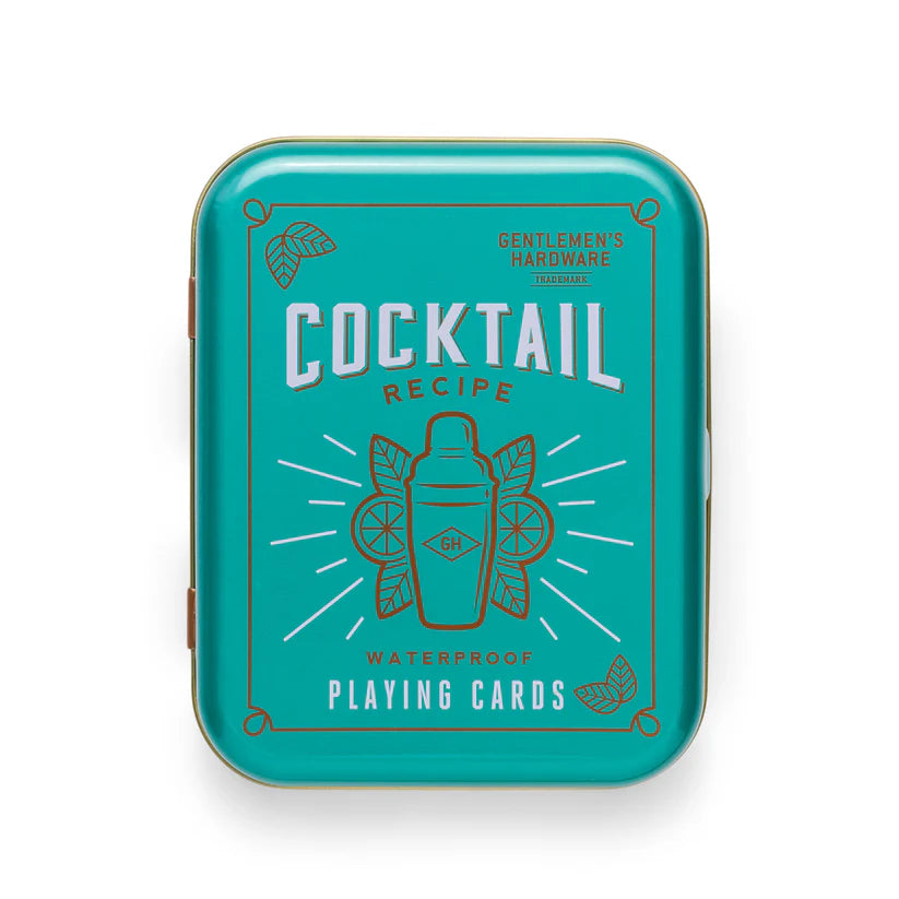 Cocktail Recipe Waterproof Playing Cards Pack