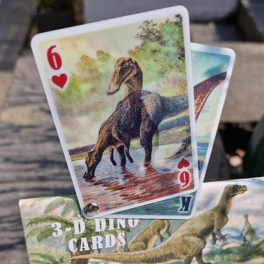 3D Dinosaur playing cards