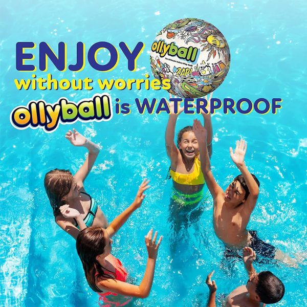 Ollyball inflatable waterproof ball to colour in