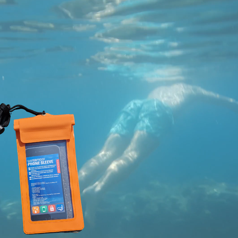 kikkerland waterproof phone sleeve bag underwater epidaurus pelopponese
