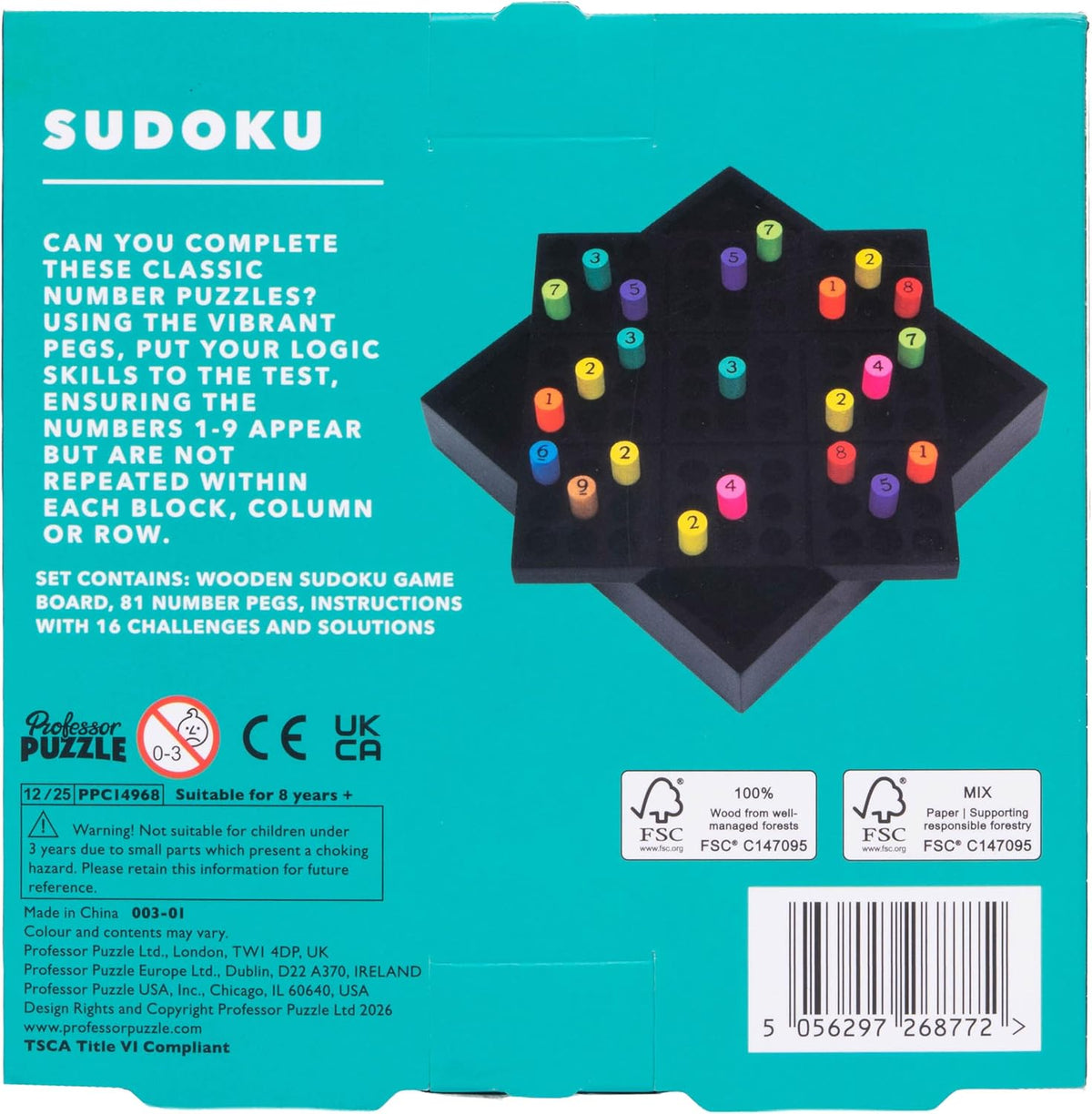Professor Puzzle Wooden Sudoku