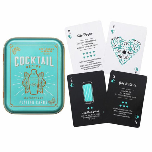 Cocktail Recipe Waterproof Playing Cards Pack