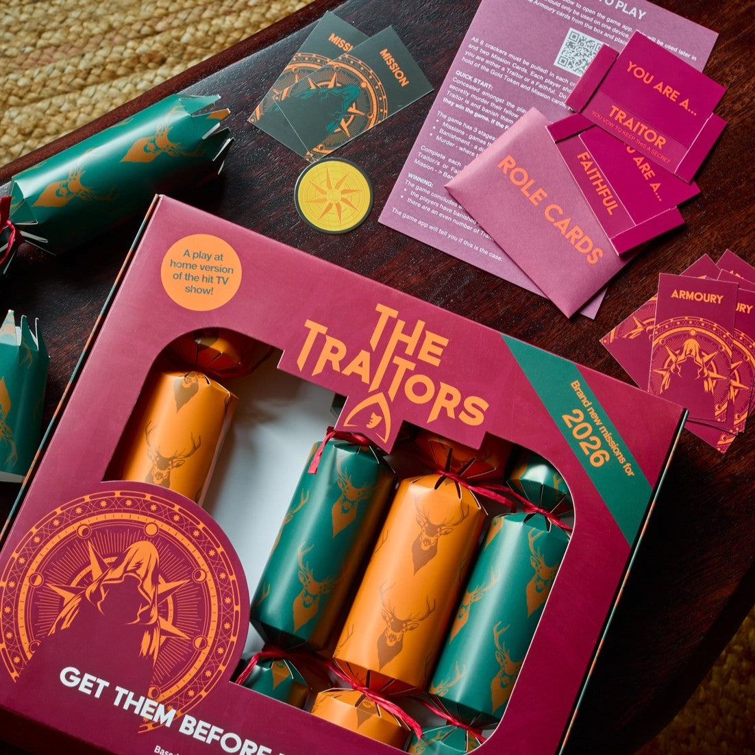 The Traitors Christmas Crackers