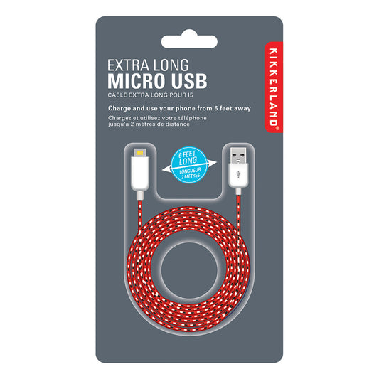 Extra Long (6ft) Micro USB Cables