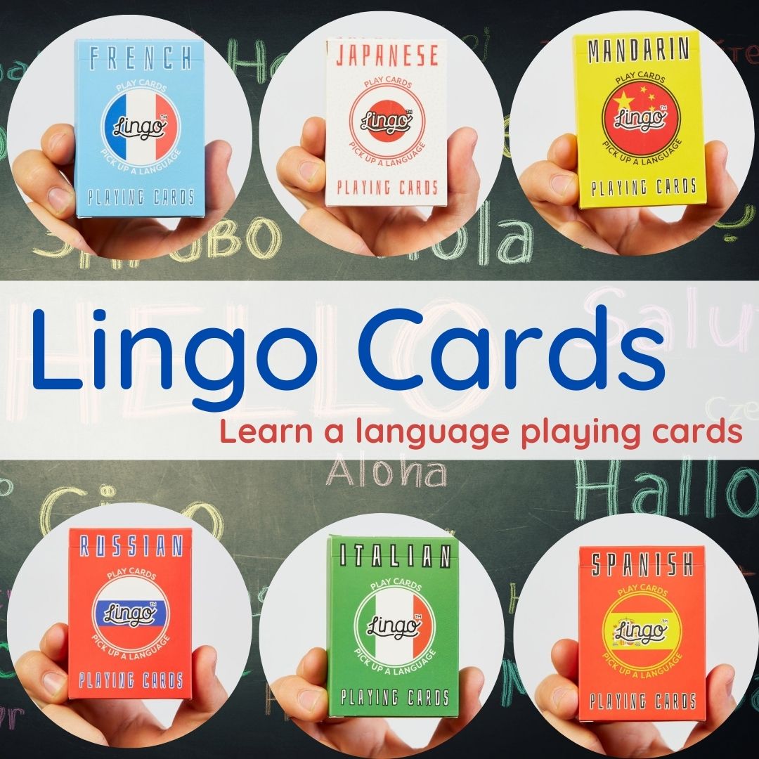 Learn a Language "Lingo" Playing Cards