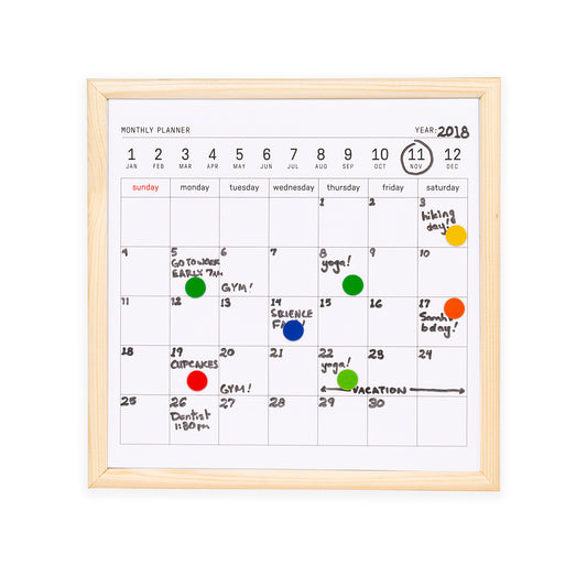 Mini White Board Calendar