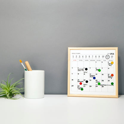 Mini White Board Calendar